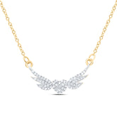 1/5CTW-DIA NK GIFT HEART WINGS NECKLACE